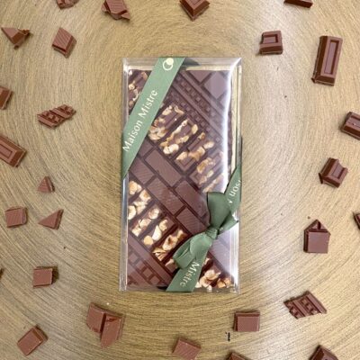 Chocolat lait grand cru avec inclusion de noisettes du Piémont - Chocolat lait 40% - 85g