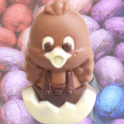 Emilien le poussin et ses oeufs de Pâques - 100 Gr