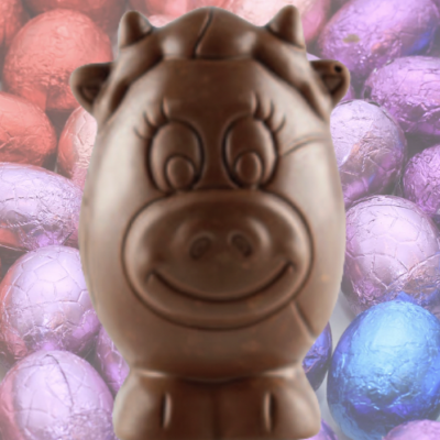 Lucette la vachette et ses oeufs de Pâques - 130 Gr