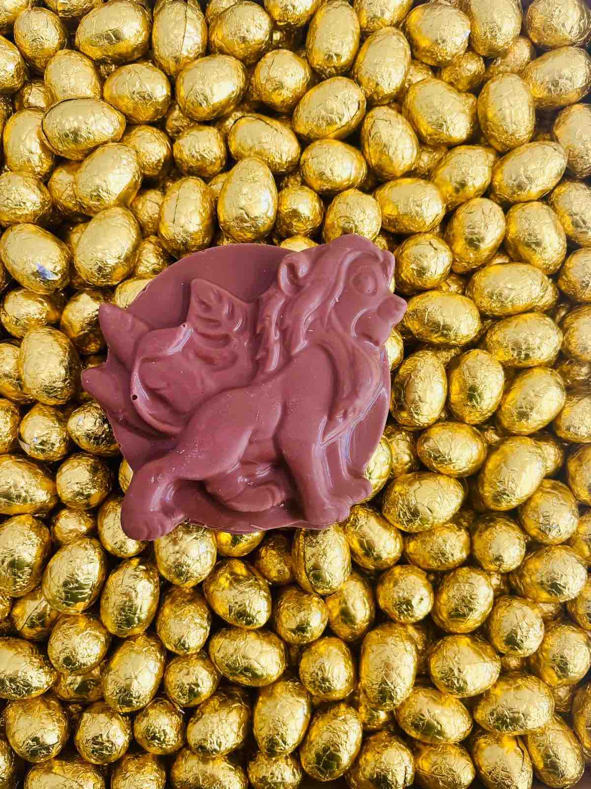 Médaillon Roi lion - Chocolat noir ou lait